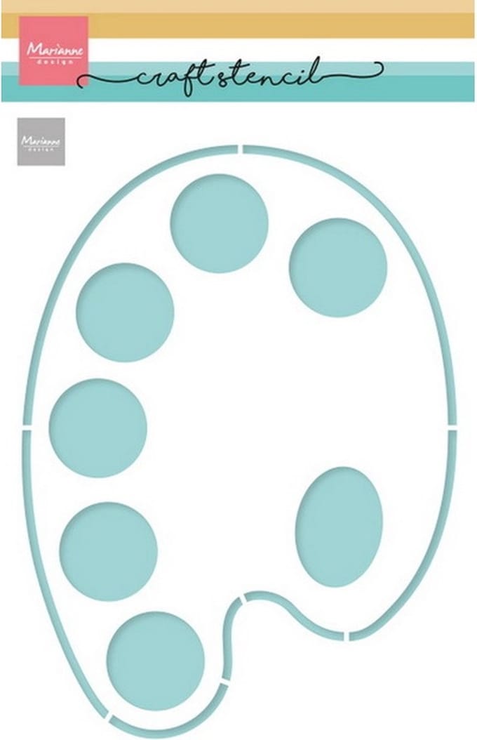 Craft stencil, Palette