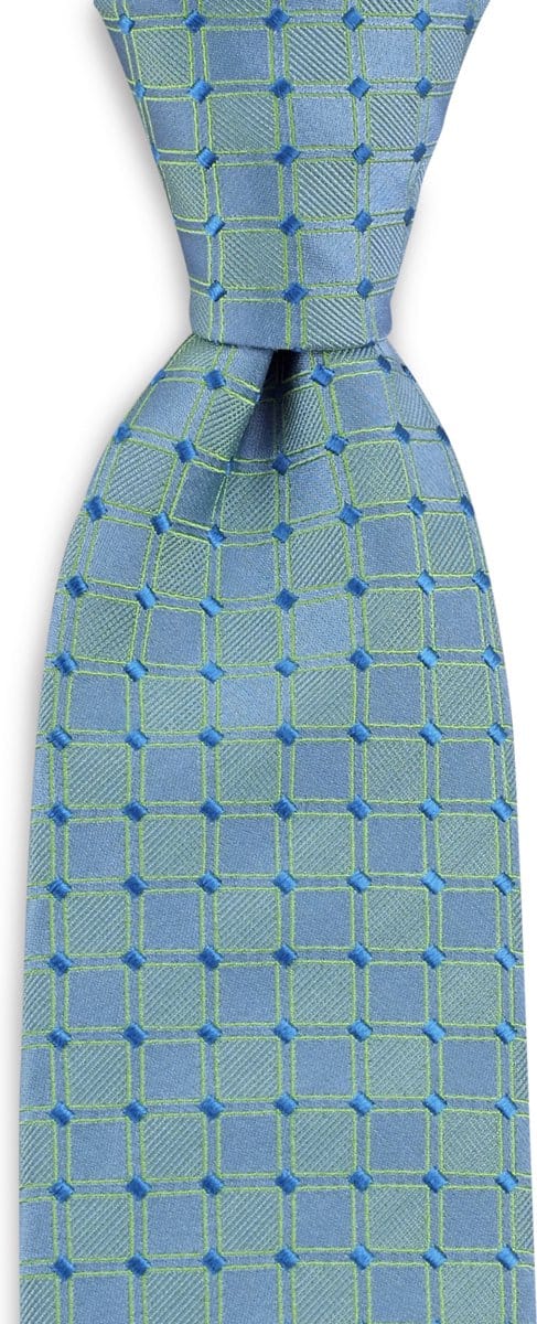 We Love Ties - Stropdassen - Stropdas Math Wizard - lichtblauw / groen