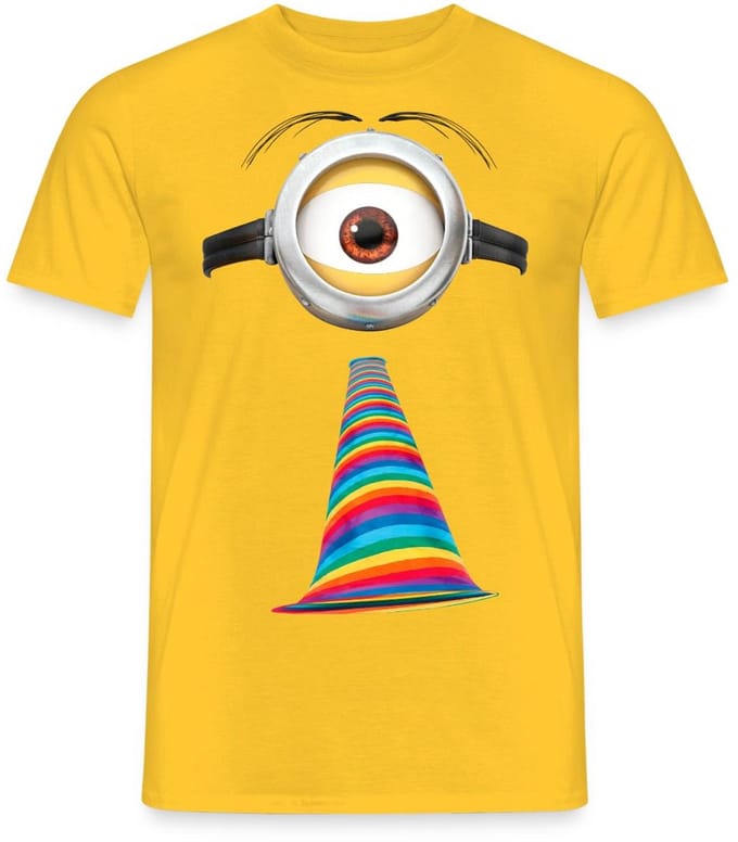 Minions Minion Feest Met Toeter T-Shirt Heren