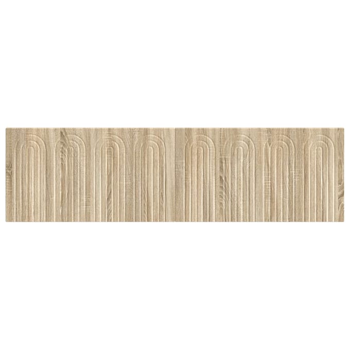 vidaXL - Wandgemonteerd - Hoofdbord - ALKMAAR - Sonoma - Eiken - Bewerkt - hout