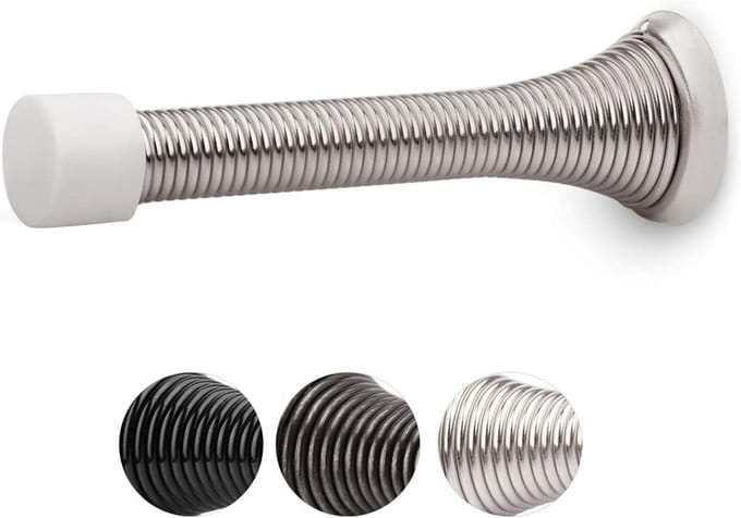20x Deurstopper met Flexibele Veer - Wand- en Vloermontage - Bescherming tegen Deurschade