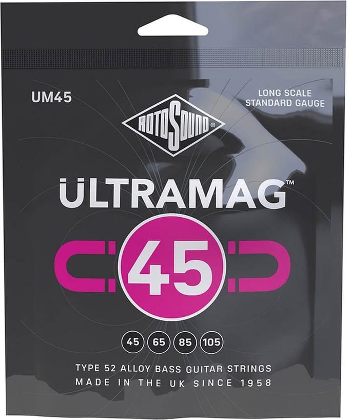 Rotosound UM45 Bassnaren Set Type 52 Alloy Wound (045-105)