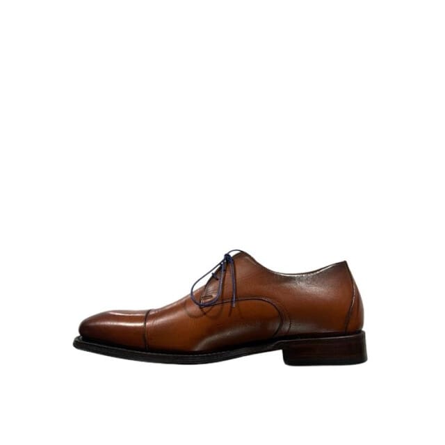 Floris van Bommel - DE LOPER 16.00 - Nette herenschoenenHeren veterschoen - Kleur: Cognac - Maat: 40.5