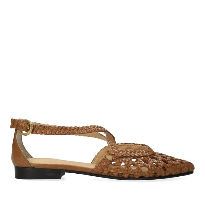 Fred De La Bretoniere - Ellis Cross Sandaal Glazed Tan - Maat 37