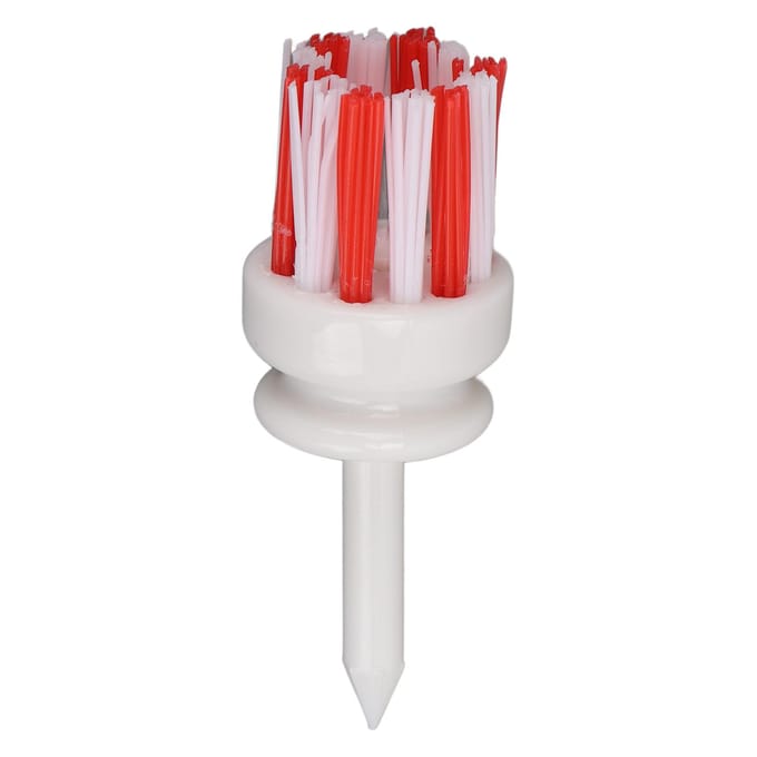 Golftees Plastic Lang Balbasis Lage Wrijving Borstel Ondersteuning Tee voor Lange Afstandsslag white