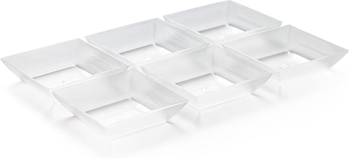 3BMT® Amusebakjes Plastic - Chique Amuse Bakjes Mat - Amuseglaasjes - Voordeelverpakking - 6 Stuks
