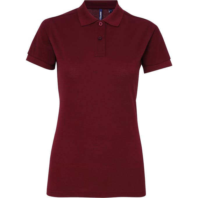 Asquith & Fox Dames/dames Performance Blend Poloshirt met korte mouwen (Bourgondië)