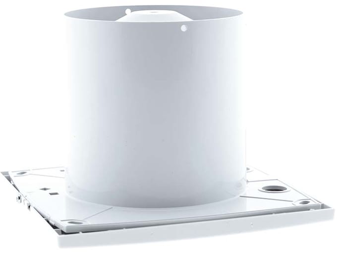 Badkamerventilator wit Ø100mm met insectengaas en timer