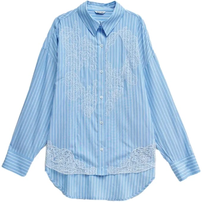 Damesblouse met lange mouwen en kant Salsa Jeans