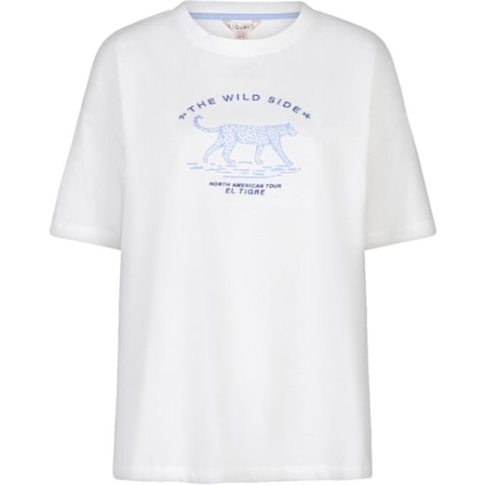 Esqualo T-shirt sp26-05013 offwhite/blue