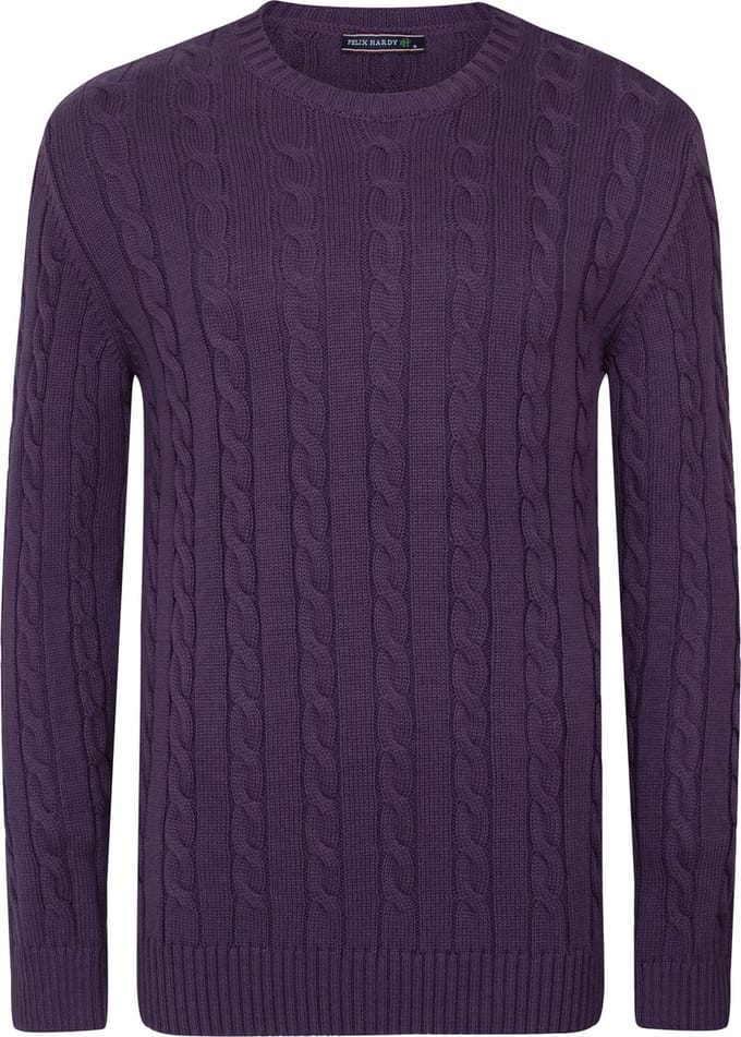 Felix Hardy Gebreide Trui - Sweater Heren Purple - M