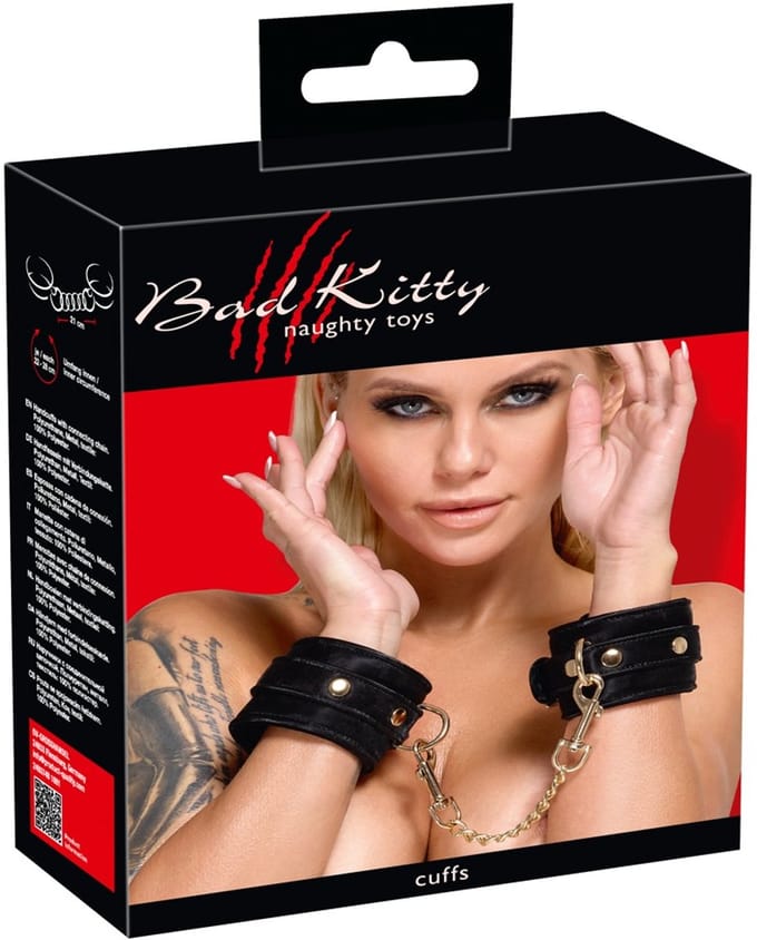 BK Handcuffs Velvet Zwart