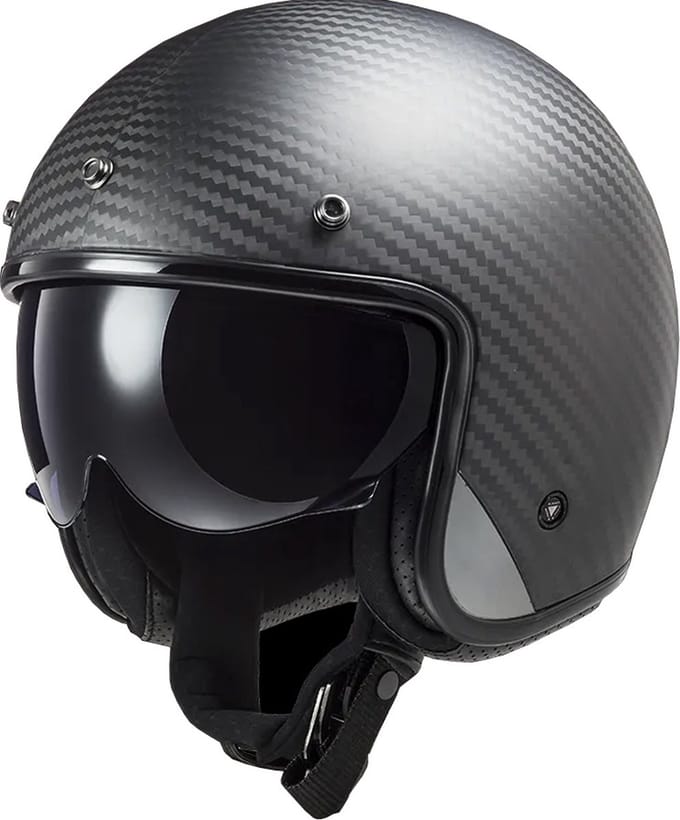 LS2 Helm Bob II OF601 mat carbon maat S