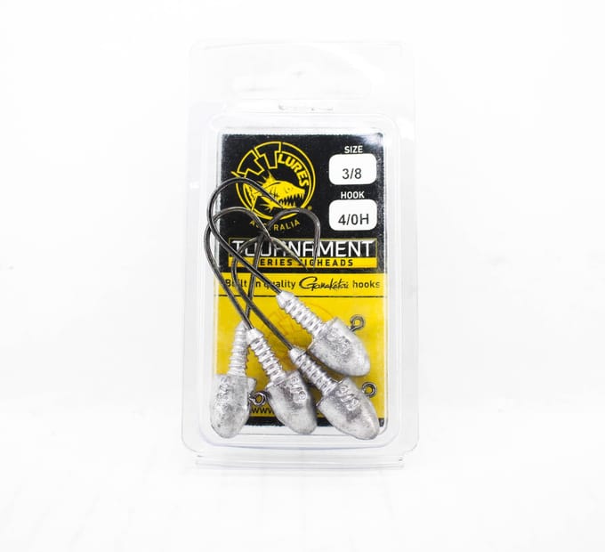 Tackle Tactics TT Tournament Tête plombée 3/8 oz 4/0H 4/paquet (0145) black