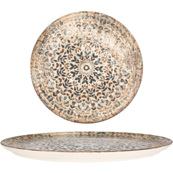 Rinart Pizzabord - Aztec - Porselein - 32 cm - set van 2