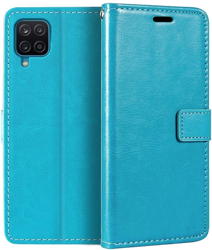 Bookcase Geschikt voor: Samsung Galaxy A22 4G - Turquoise - portemonnee hoesje
