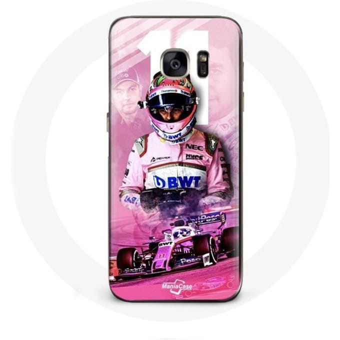 Coque - Formule 1 - Galaxy S7 - Sergio Pérez - Souple - Rose rose