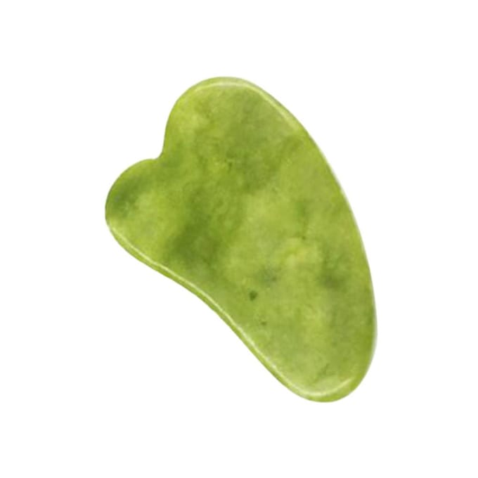 Gua Sha Board Jade Stone Guasha Schrapen Massage Tool Gezichtsmassager voor gezicht Ogen Hals Lichaamshuid 2# green