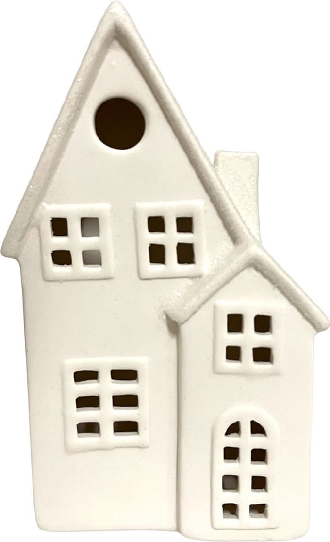 Kerst deco huis met ledverlichting