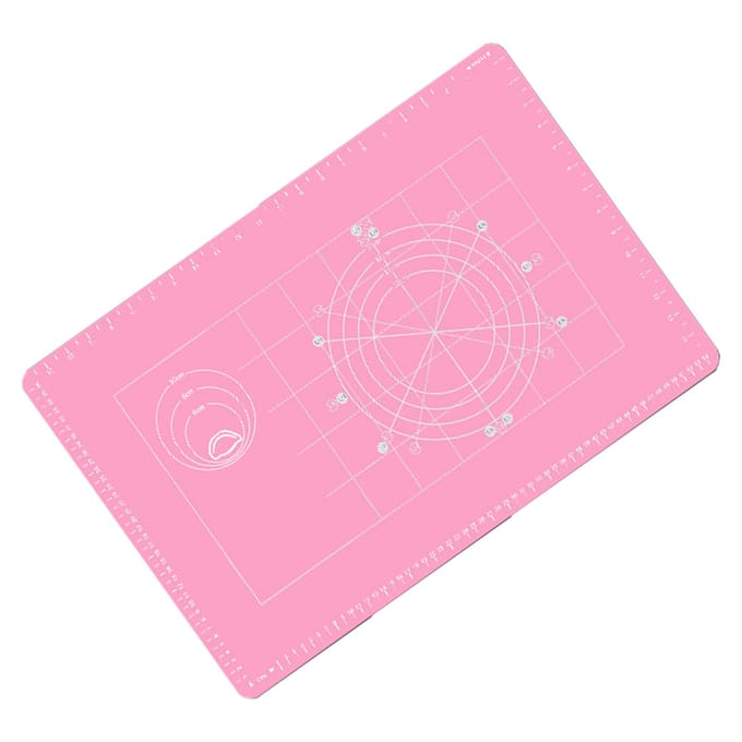 Dikke Siliconen Bakmat met Maataanduidingen Antislip Deegmat Herbruikbare Deeg Rollende Mat voor white