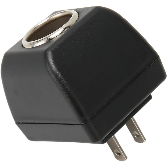 AC naar 12V DC Auto Stroomadapter LED Licht Indicator Auto Sigarettenaansteker Adapter black
