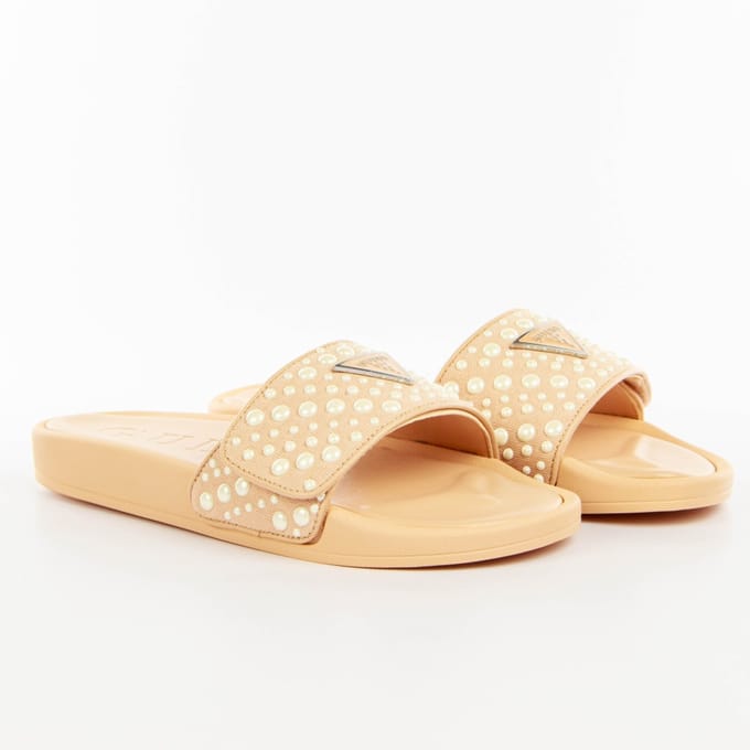 Guess damesslippers FLGCANFAB19 comfort stijl beige - 36 EU