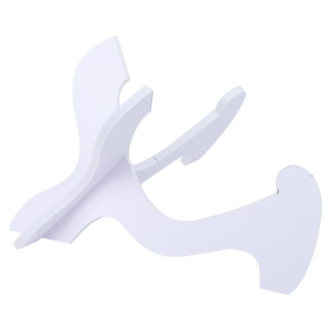 Ukulele Stand Opvouwbaar Antislip Lichtgewicht Draagbaar PVC Viool Mandoline Verticale Rack Houder white
