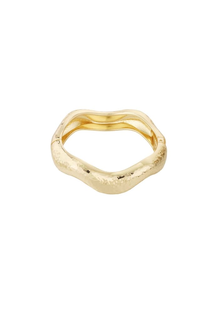 Goudkleur bangle armband- stainless steel