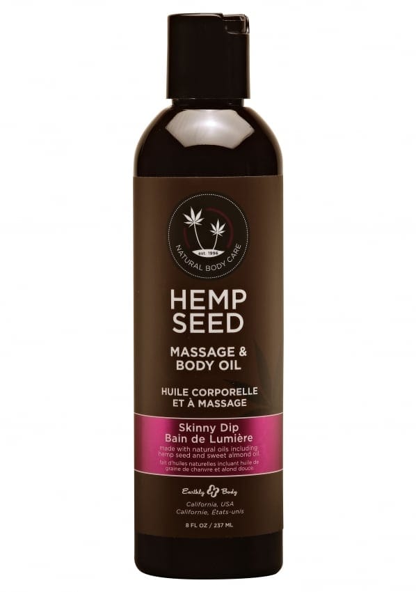 Earthly Body - Skinny Dip Massage Oil with a Vanilla Cotton Candy Scent