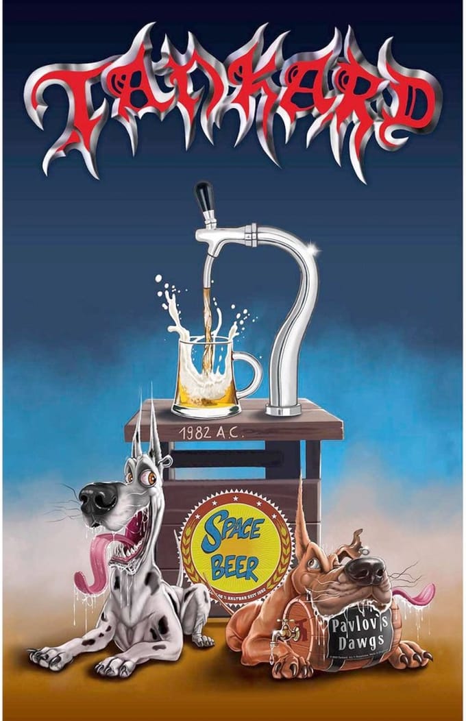 Tankard - Pavlov's Dawgs Textiel Poster - Multicolours