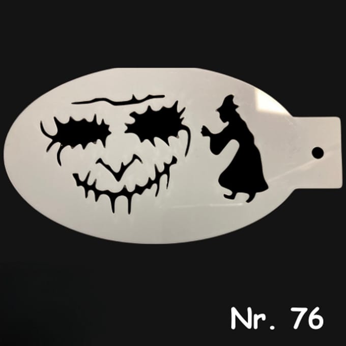 Schminksjabloon - Halloween (nr. 76) - 12cm