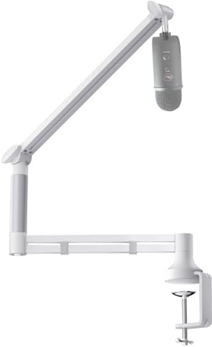 Microfoonarm met Laag Profiel voor Podcasting, Streaming en Gaming - Verbeterde Klem- en Kabelbeheer