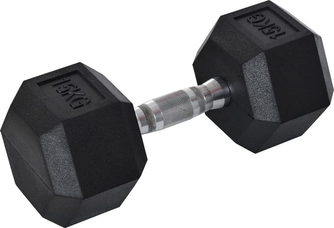 HOMCOM Korte halter met 15 kg A91-021V01
