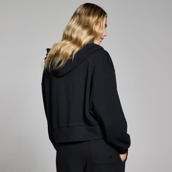 MP Dames Lifestyle Hoodie met Rits - Gewassen Zwart - S