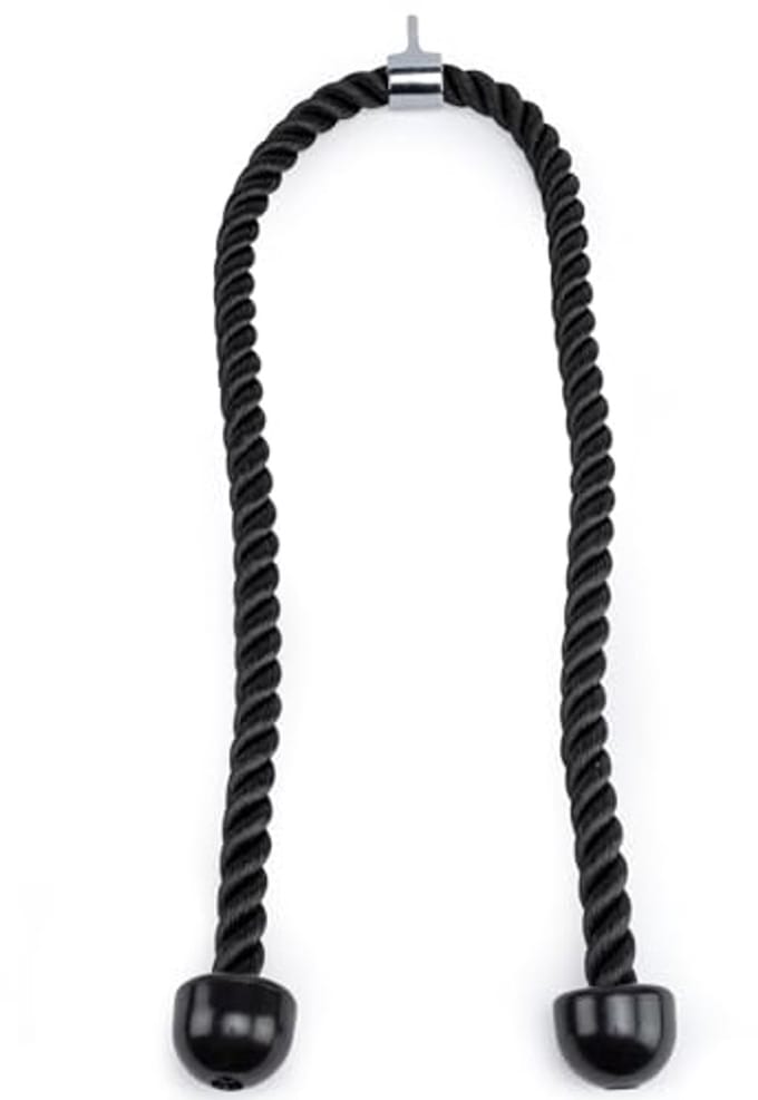 Dubbele Lengte Triceps Pull Down Touw - 55 Inch Accessoire voor Kabelmachine - Stevige Triceps Rope