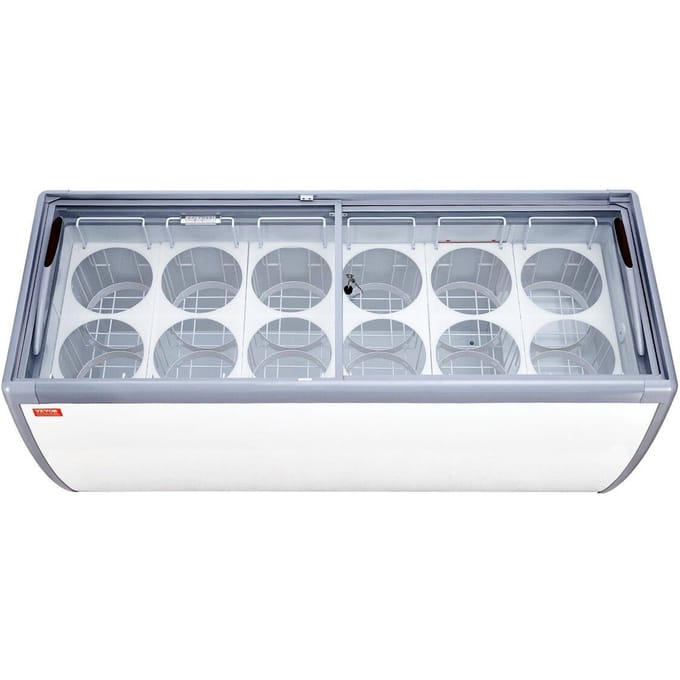 567 L Commerciële IJsdroom Vitrine Gelato Dipping Vriezerkast