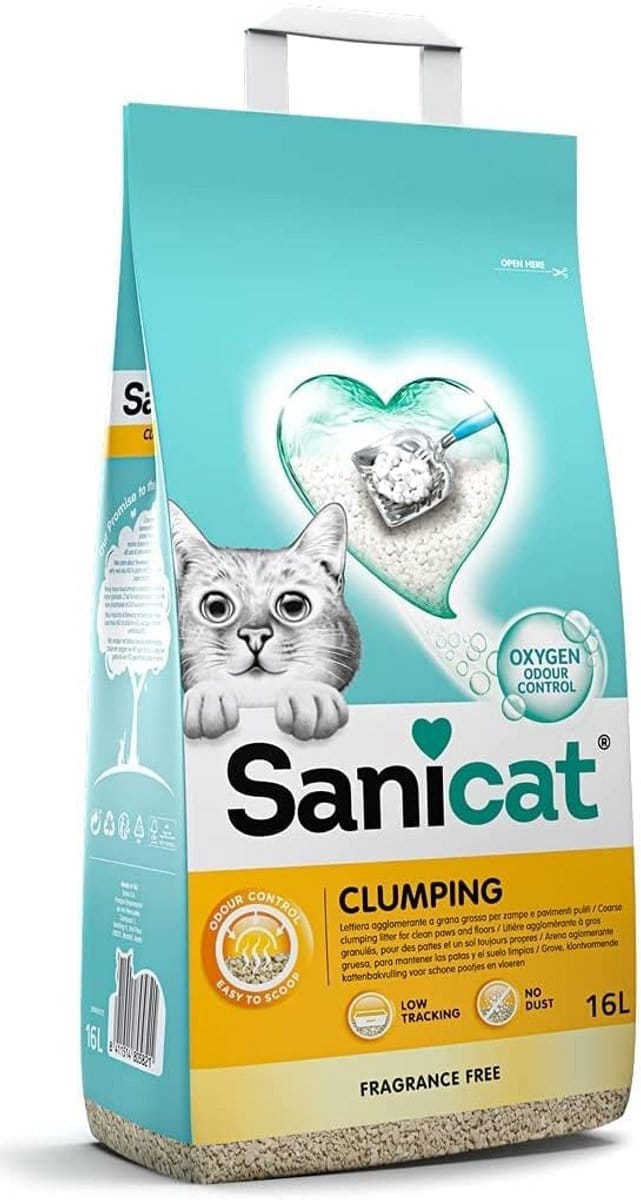 Kattenbakvulling - Witte Kleur - Klontvormend - Ongeparfumeerd - Voor Katten