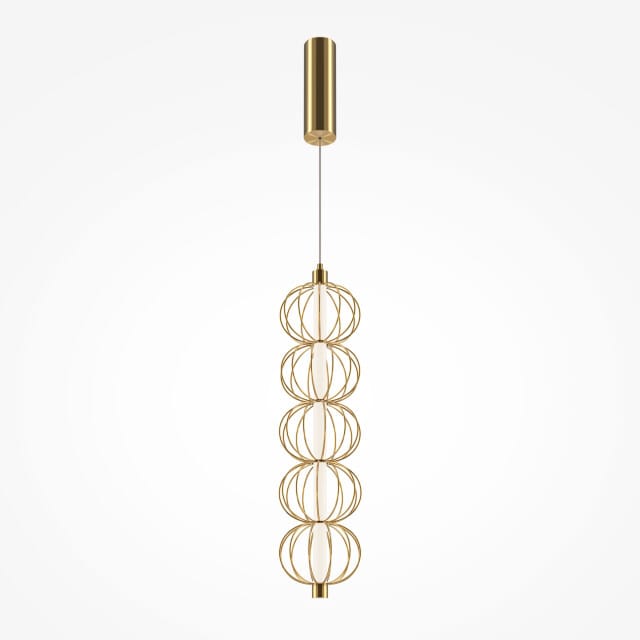 Maytoni - Hanglamp Golden Cage - Goud - Ø13,9