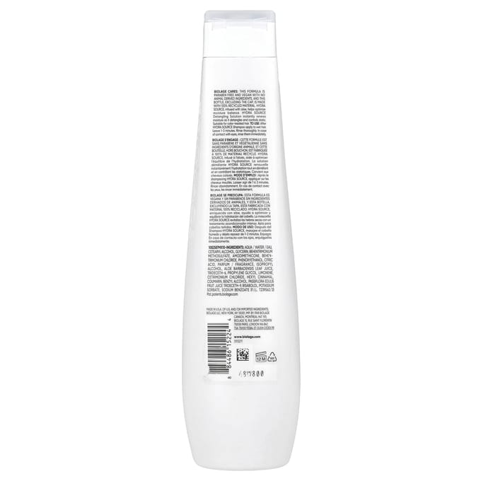 Hydra Source, Ontwaroplossing, Droog Haar, 400 ml(13,5 fl oz) white