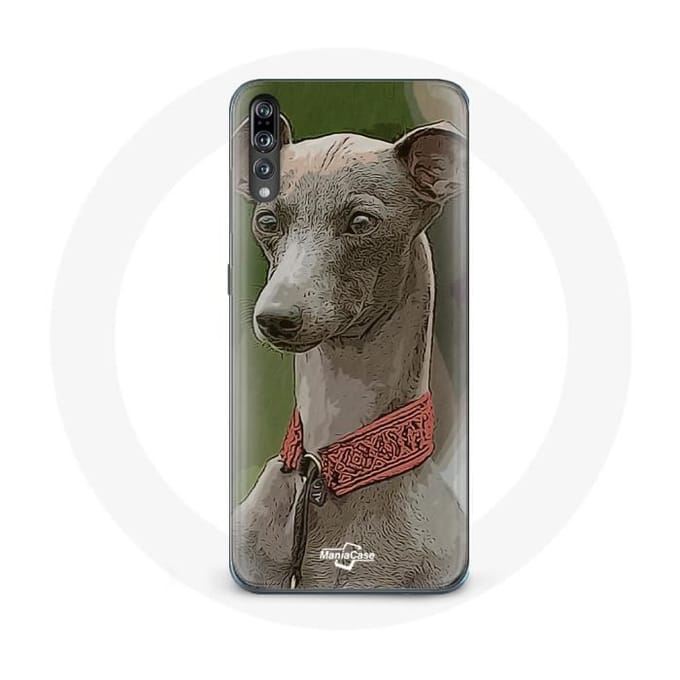 Coque - Huawei - P20 - Souple - Gris - Lévrier greyhound gris