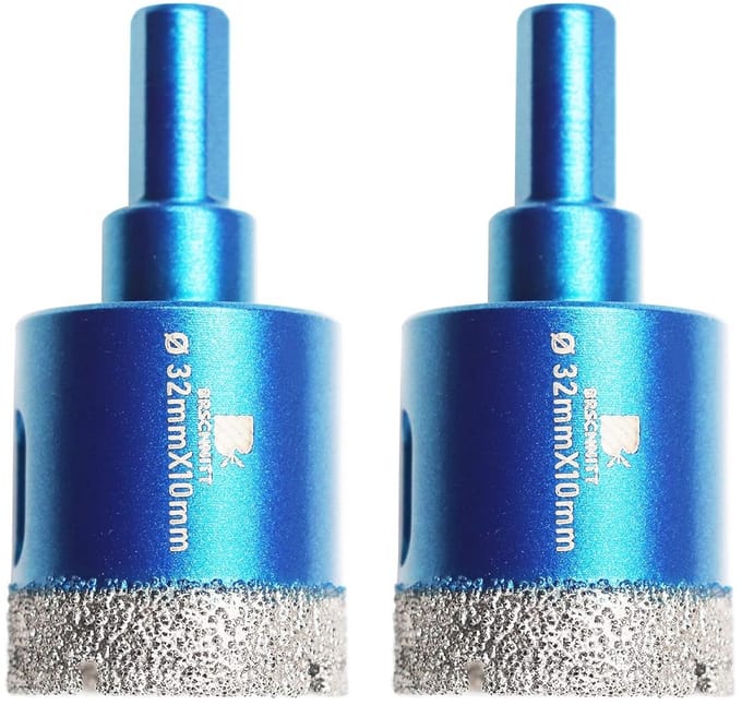 Diamant Kern Boor Set 32mm – Perfect voor Porselein, Tegels en Graniet