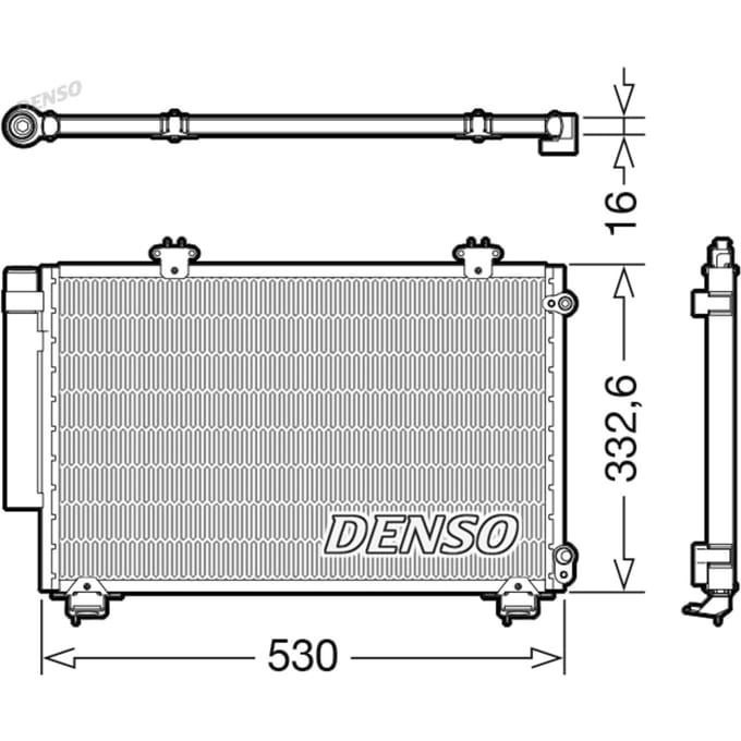 Condensator, airconditioning DENSO DCN50060