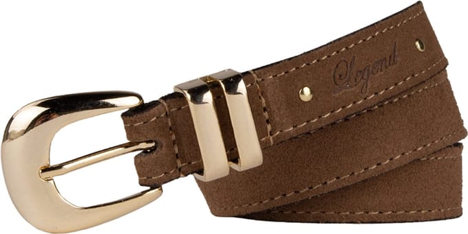 Legend Dames - Leren riem - Taupe - 80cm