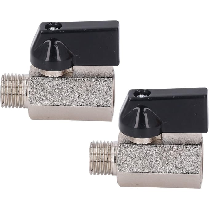 2 Stuks Messing Mini Kogelkraan Klein DN8 G14 Schroefdraad Man Vrouw Gegalvaniseerd Zandstralen