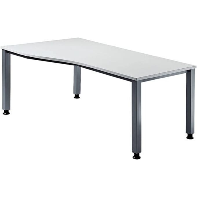 QUEO 18 S | Bureau - Grijs 180 x 100 Tafelhoogte I In hoogte verstelbaar