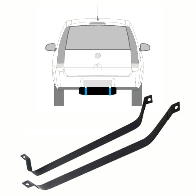 Brandstoftank klemmen voor Opel Meriva 2003-2010