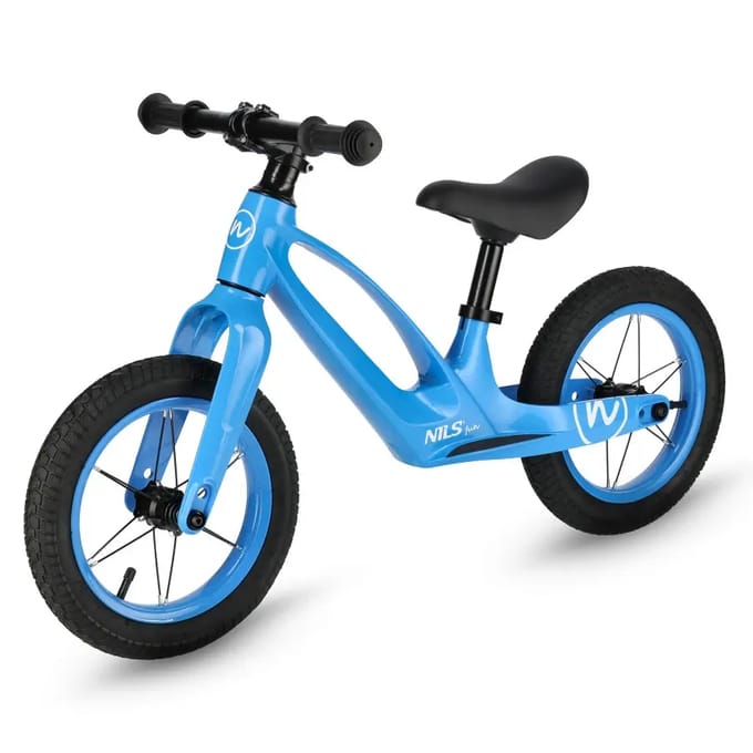 NILS FUN RB901 - Loopfiets - 12 Inch - Pompbanden - LED - Magnesiummix