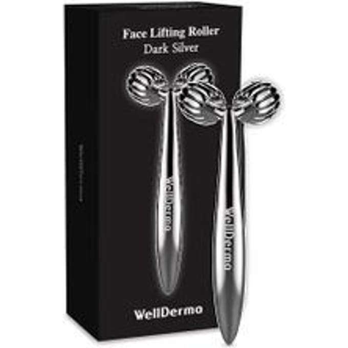 WellDerma - Face Lifting Dark Silver Roller - Huidverzorgingstool