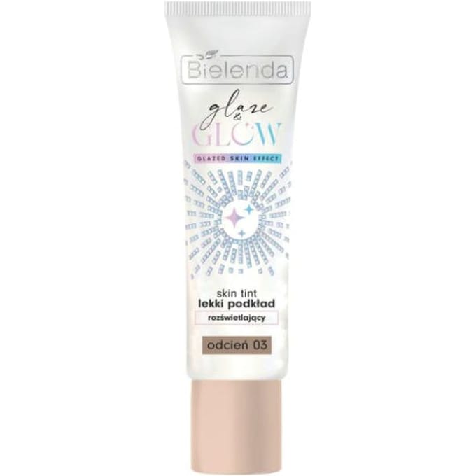 Bielenda GLAZE &amp; GLOW Skin Tint Light Illuminating Foundation Shade 03 30 ml