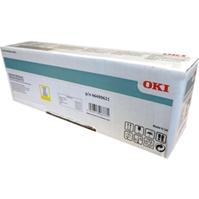 OKI 46490621 toner cartridge geel (origineel)